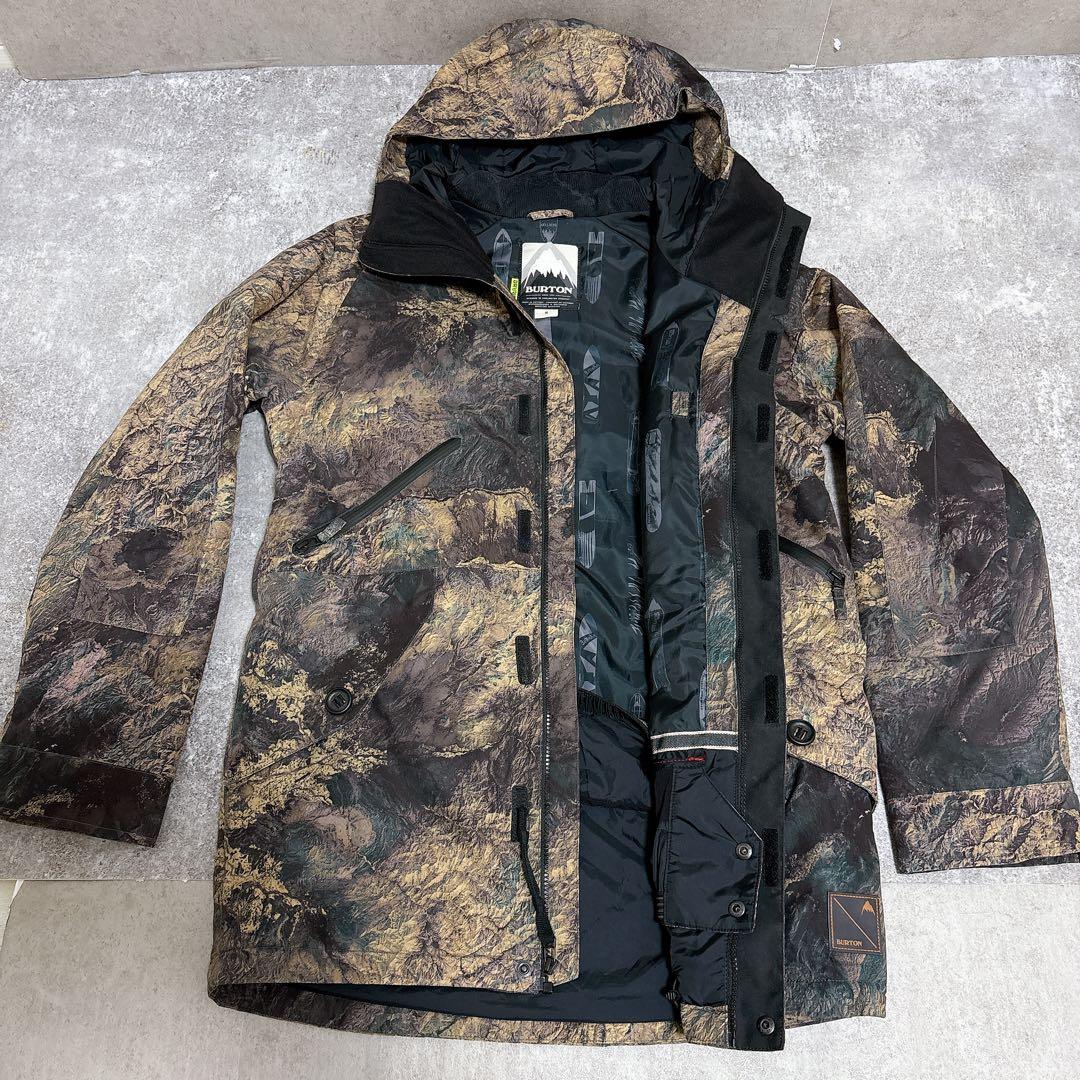 BURTON バートン スノーボード スノボ スキー ウェア S カモフラ 迷彩