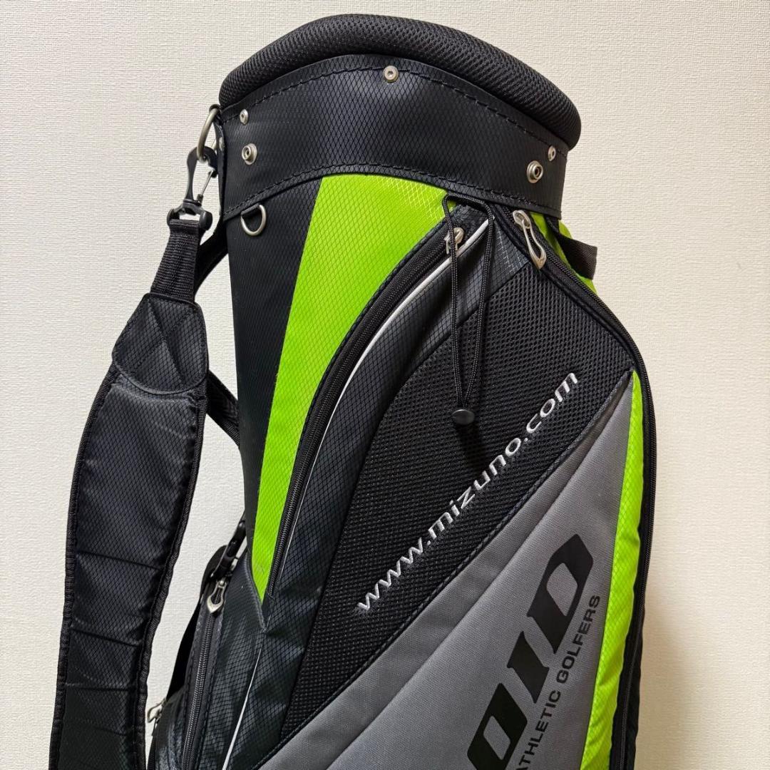 MIZUNO T-ZOID キャディバッグ 軽量 9型 ブラック グリーン
