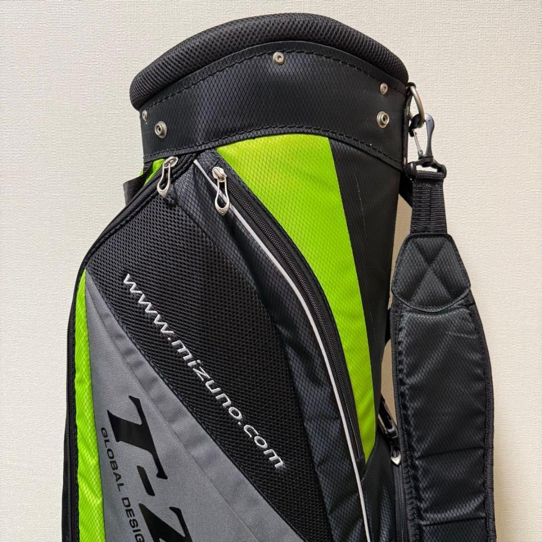 MIZUNO T-ZOID キャディバッグ 軽量 9型 ブラック グリーン