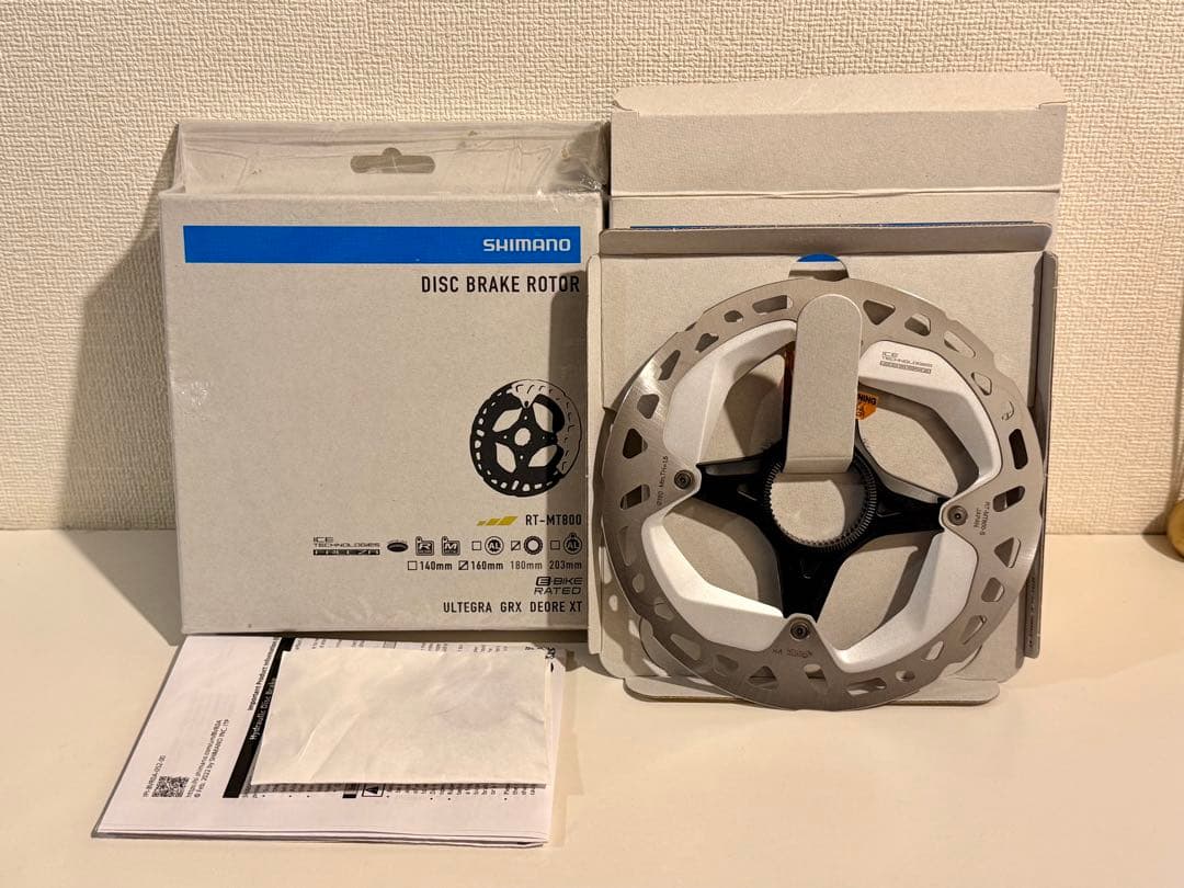 【新品同様】シマノ RT-MT800 160mm ディスクローター 2枚セット