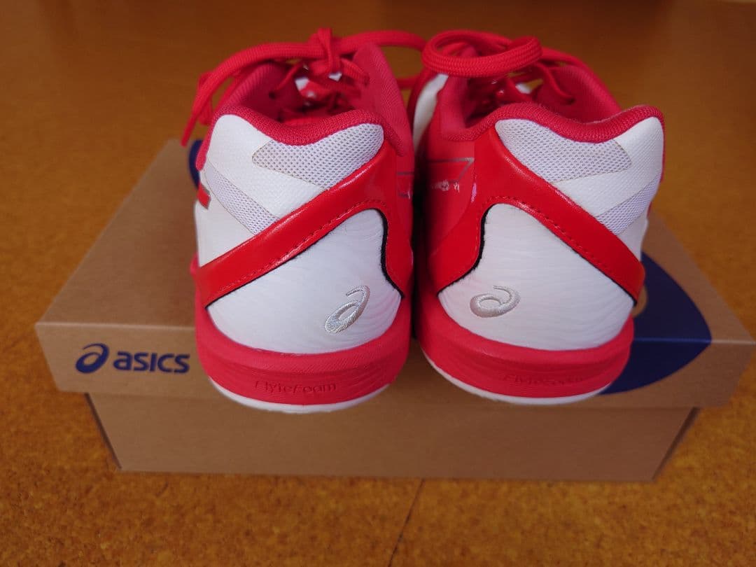 バレーボールシューズ ASICS V-SWIFT FF3 26.5cm　白/赤