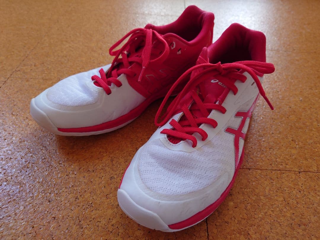 バレーボールシューズ ASICS V-SWIFT FF3 26.5cm　白/赤