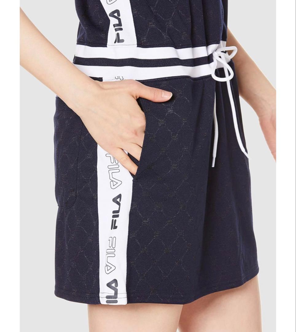 【試着のみ】フィラ FILA ゴルフ 半袖ワンピース751407 ネイビー