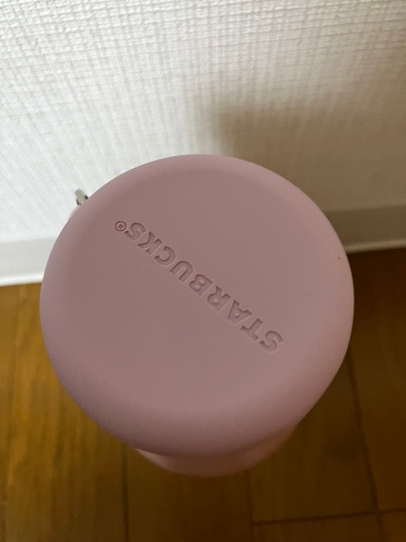 ジェラピケ スタバ リッドカバーベアチャーム付きステンレスボトル ソフトピンク
