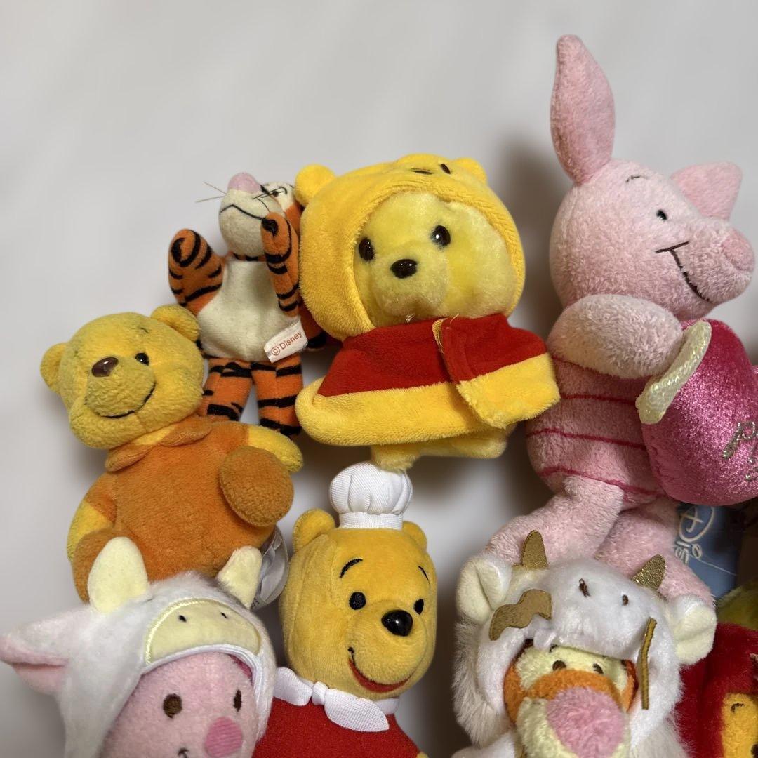 ディズニー　くまのプーさん　マスコット　ぬいぐるみ　セット