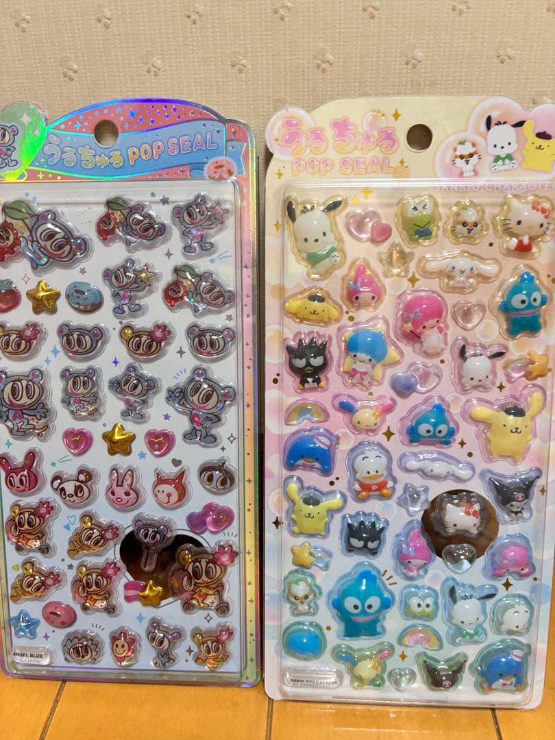 《正規品》 パワパフ モンチッチ サンリオ うるちゅる シール　10枚セット