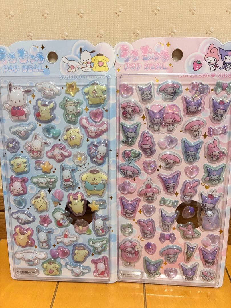 《正規品》 パワパフ モンチッチ サンリオ うるちゅる シール　10枚セット