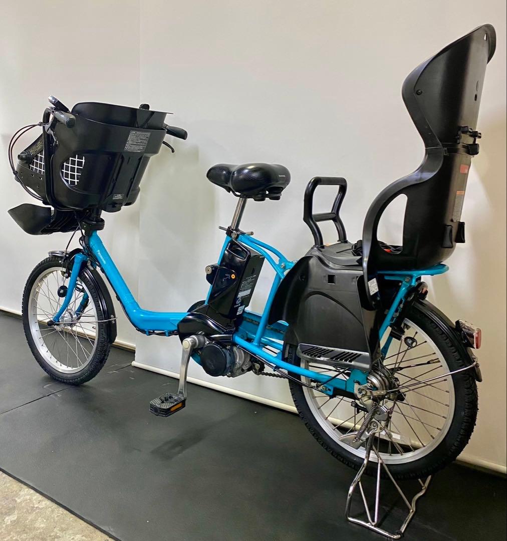 1年保証 パナソニック　ギュットミニ　20インチ 水色　電動アシスト自転車