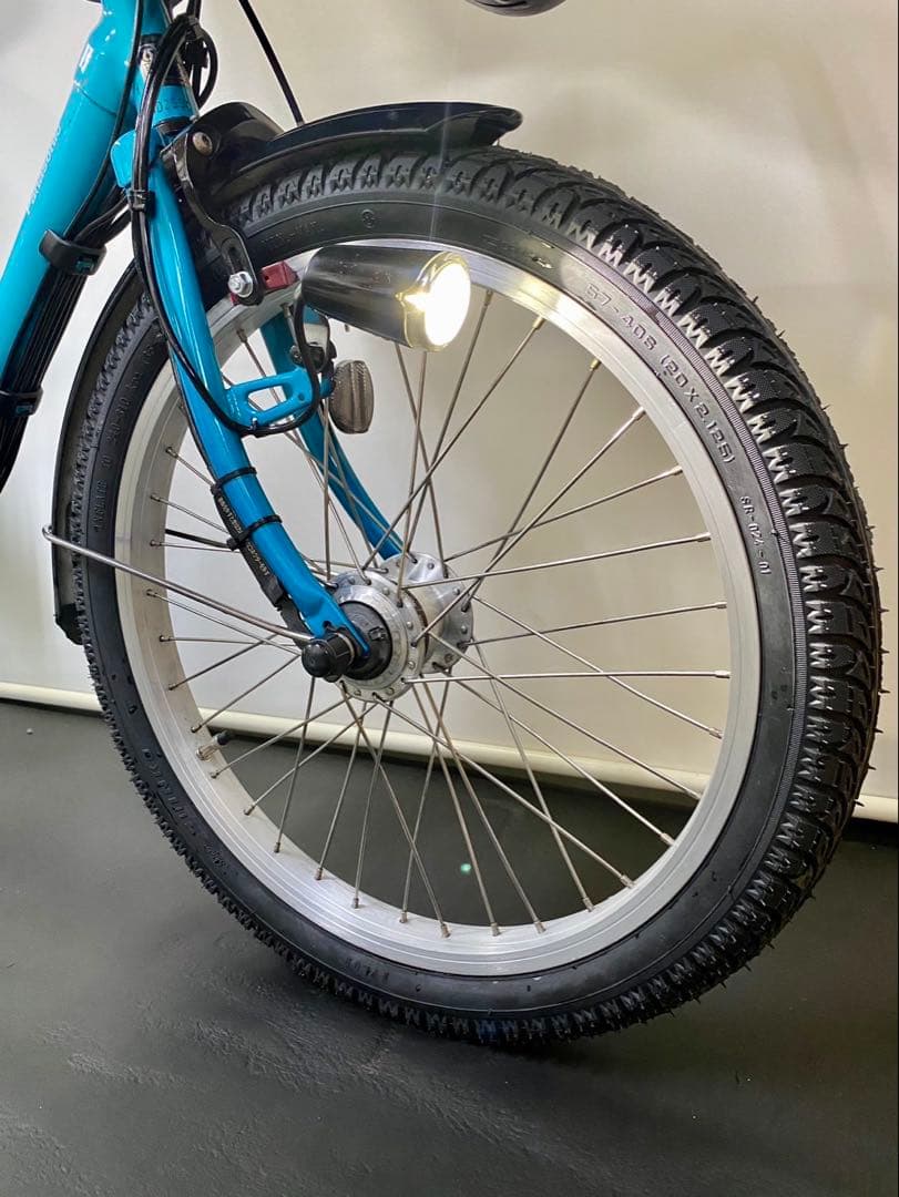 1年保証 パナソニック　ギュットミニ　20インチ 水色　電動アシスト自転車