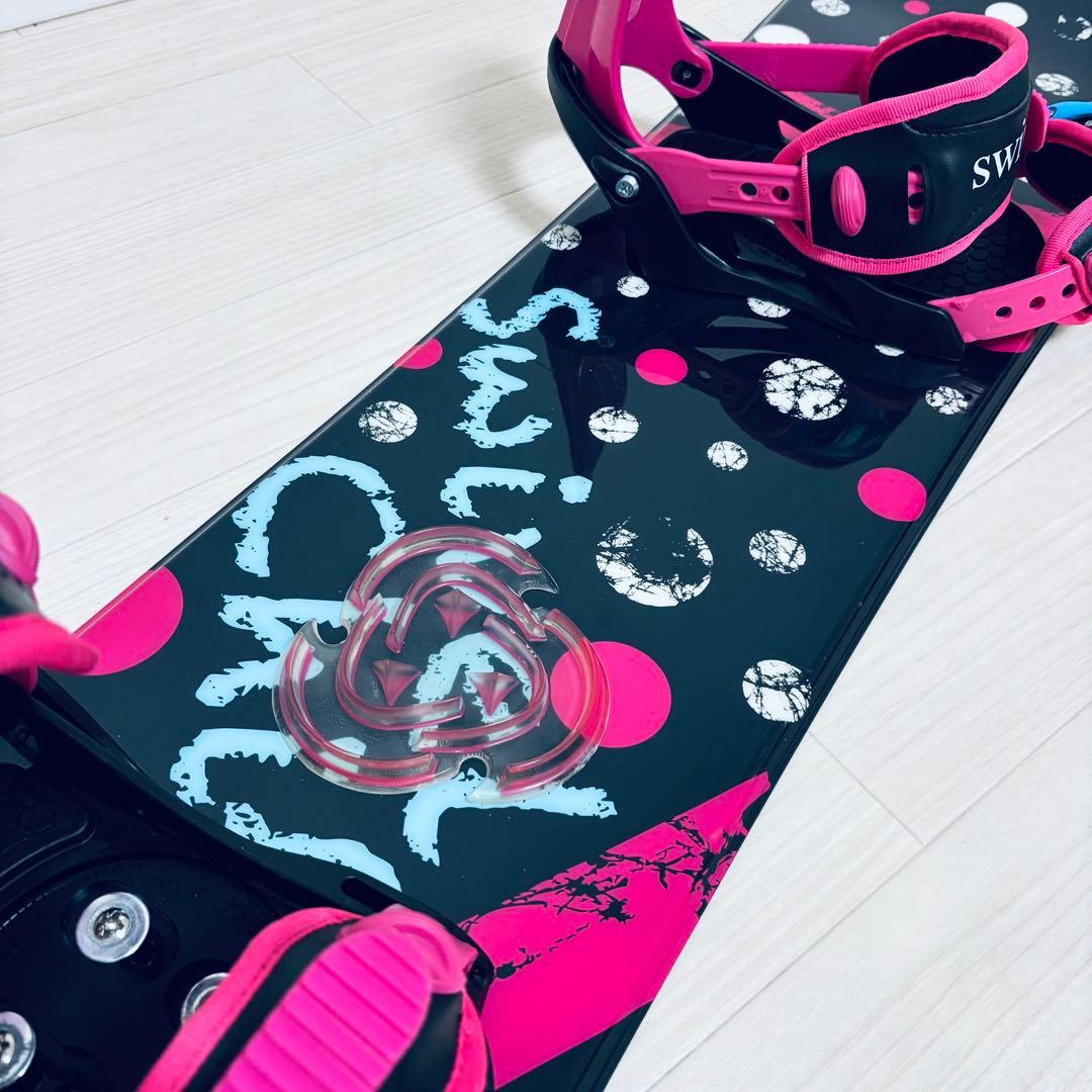 Swivel 128cm 3点セット キッズ レディース スノーボード