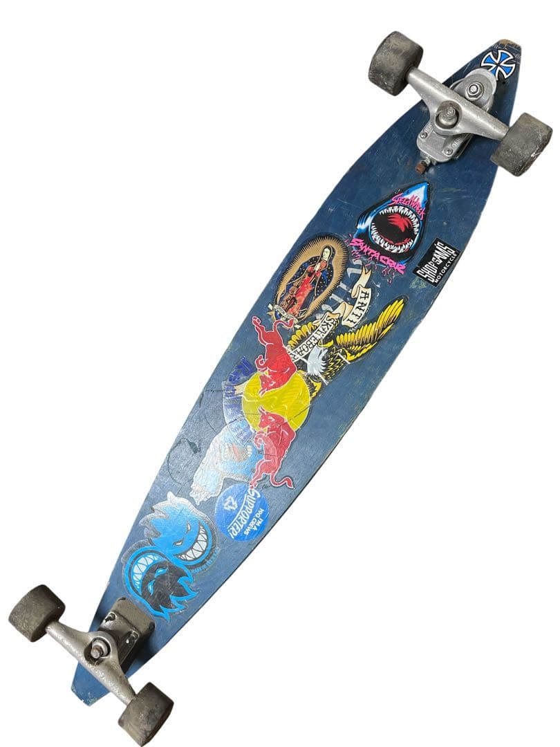 ロングスケートボード アートデザイン グラフィック 中古 クルーザー　117cm