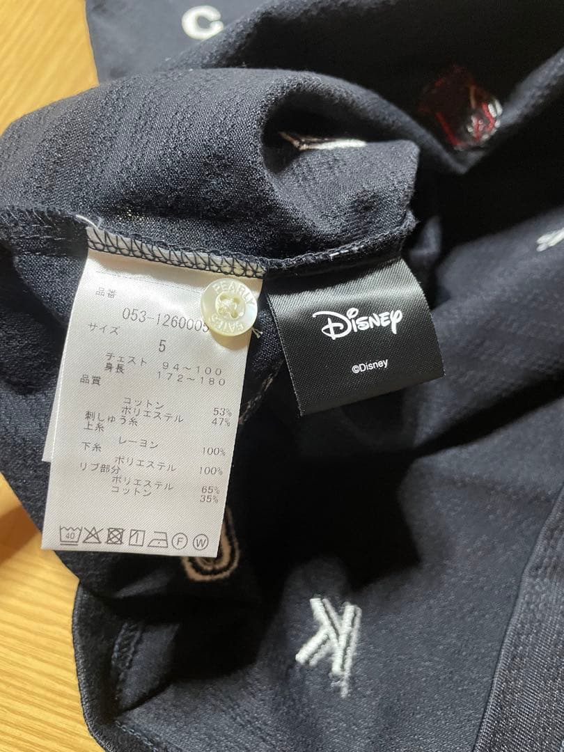 【超美品】PARLY GATES パーリーゲイツ5メンズシャツ　ミッキーコラボ
