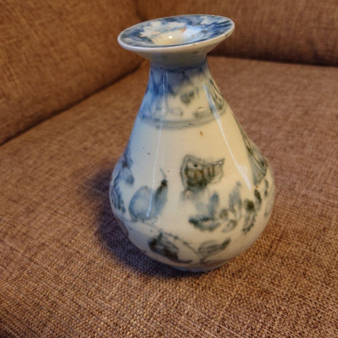 李朝染付徳利