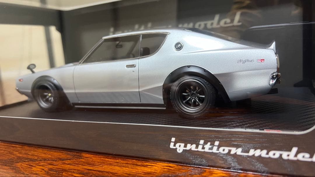 イグニッションモデル 1/18 ケンメリ　スカイラインGT-R シルバー　美品