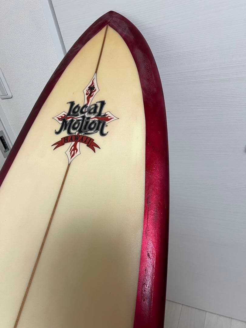 【手渡し限定】ローカルモーション　レッドマーブル塗装ファンボード