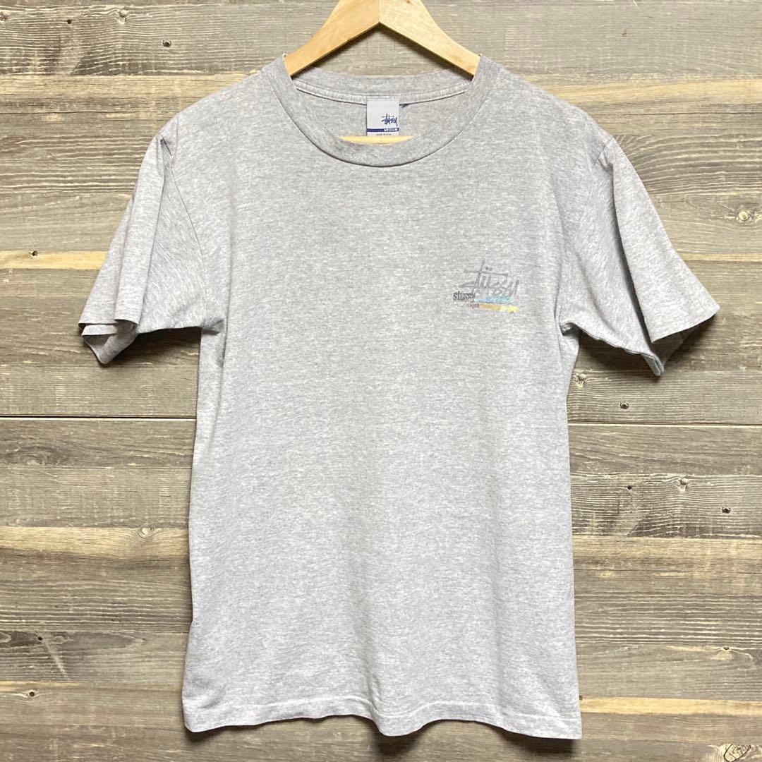 90s USA製 OLD Stussy 旧銀タグ ビンテージ Tシャツ 杢グレー