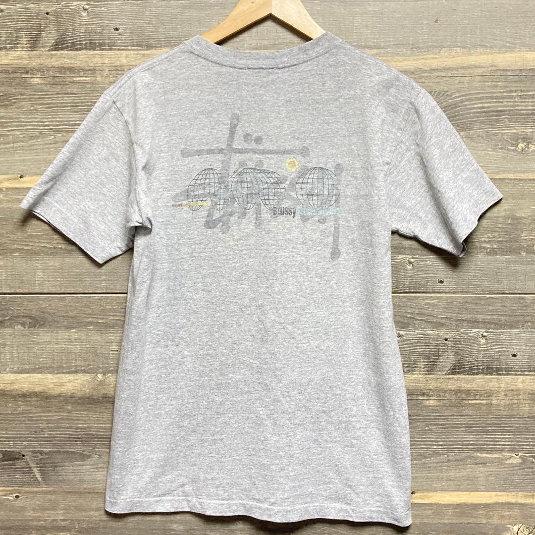 90s USA製 OLD Stussy 旧銀タグ ビンテージ Tシャツ 杢グレー