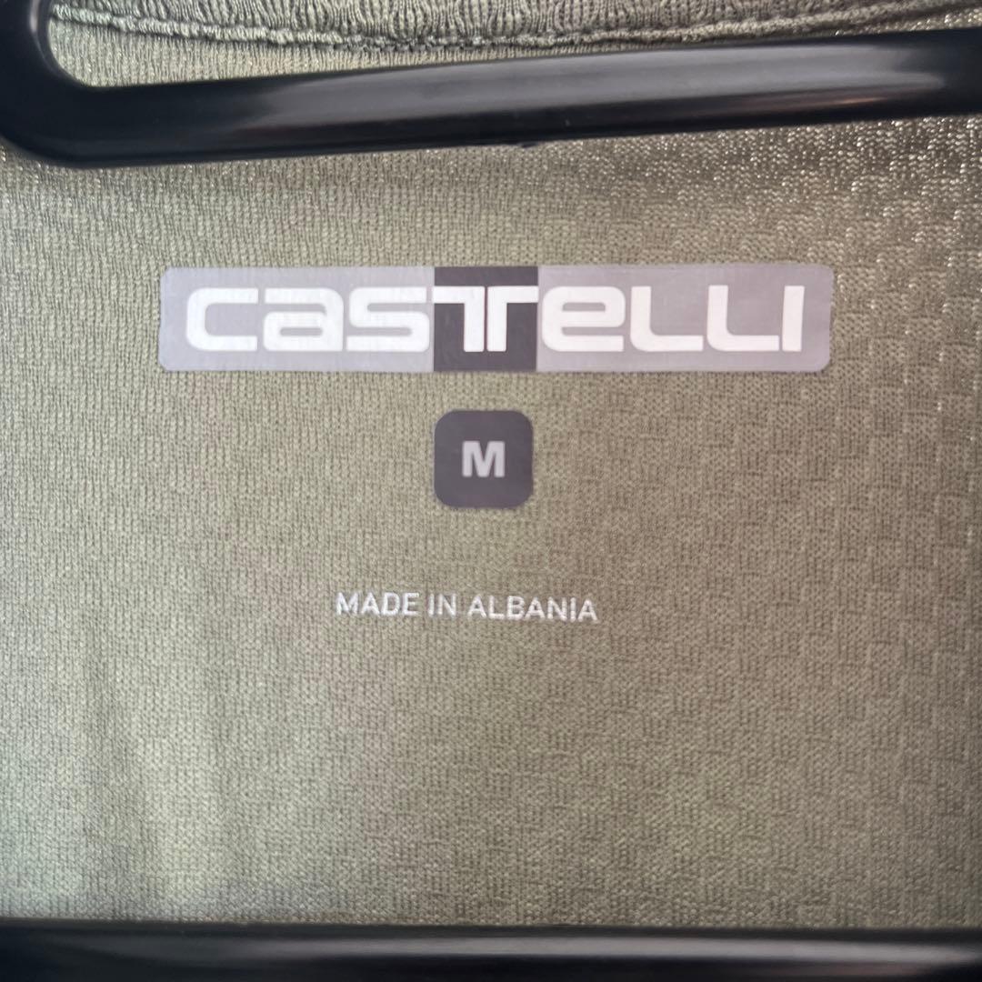 Castelli サイクルジャージ Mサイズ グレー/ブラック/レッド