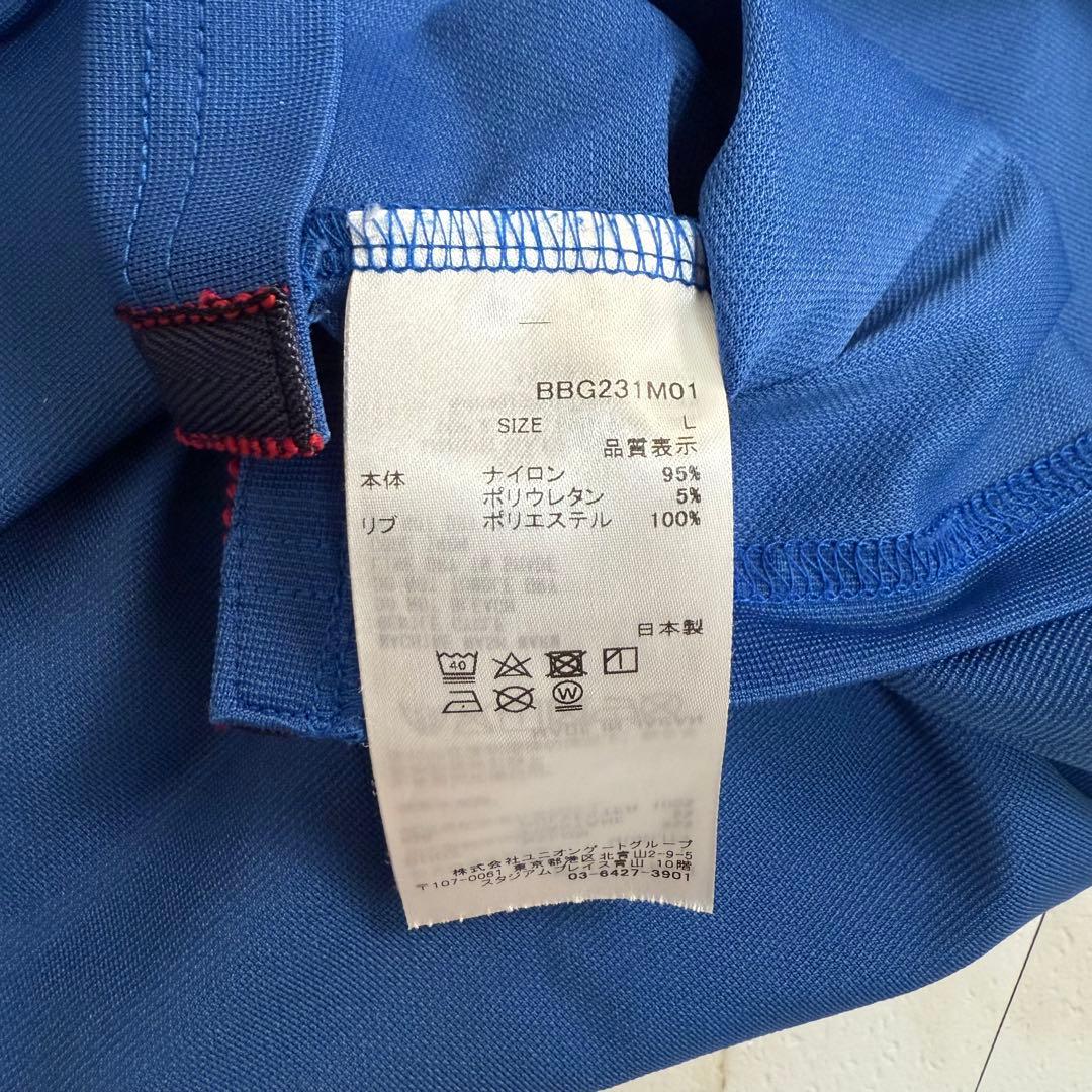 BRIEFING ポロシャツ 半袖 ロゴワッペン ゴルフ GOLF メンズ L