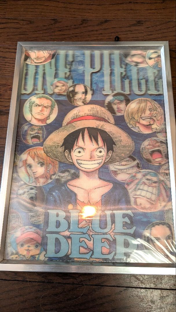 ONE PIECE BLUE DEEP 3Dポスター額入り