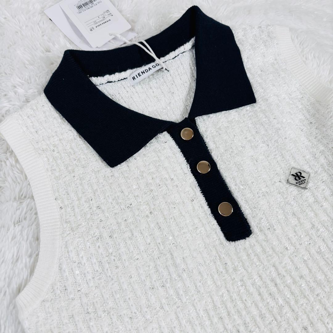 新品✨リエンダゴルフ　リエンダスエルタ　ゴルフ　ノースリーブ　ペプラム