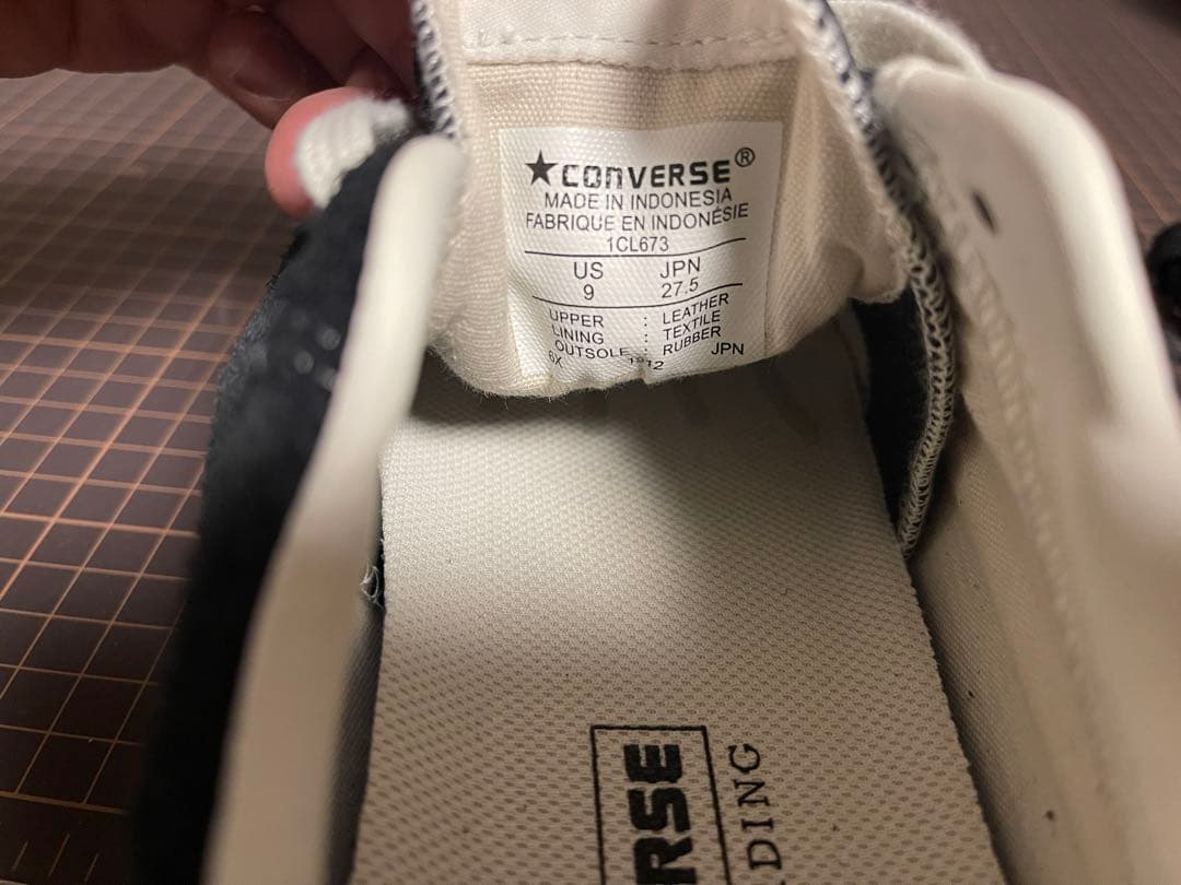 CONVERSEコンバースSKATESTAR SK OXスエードブラック27.5