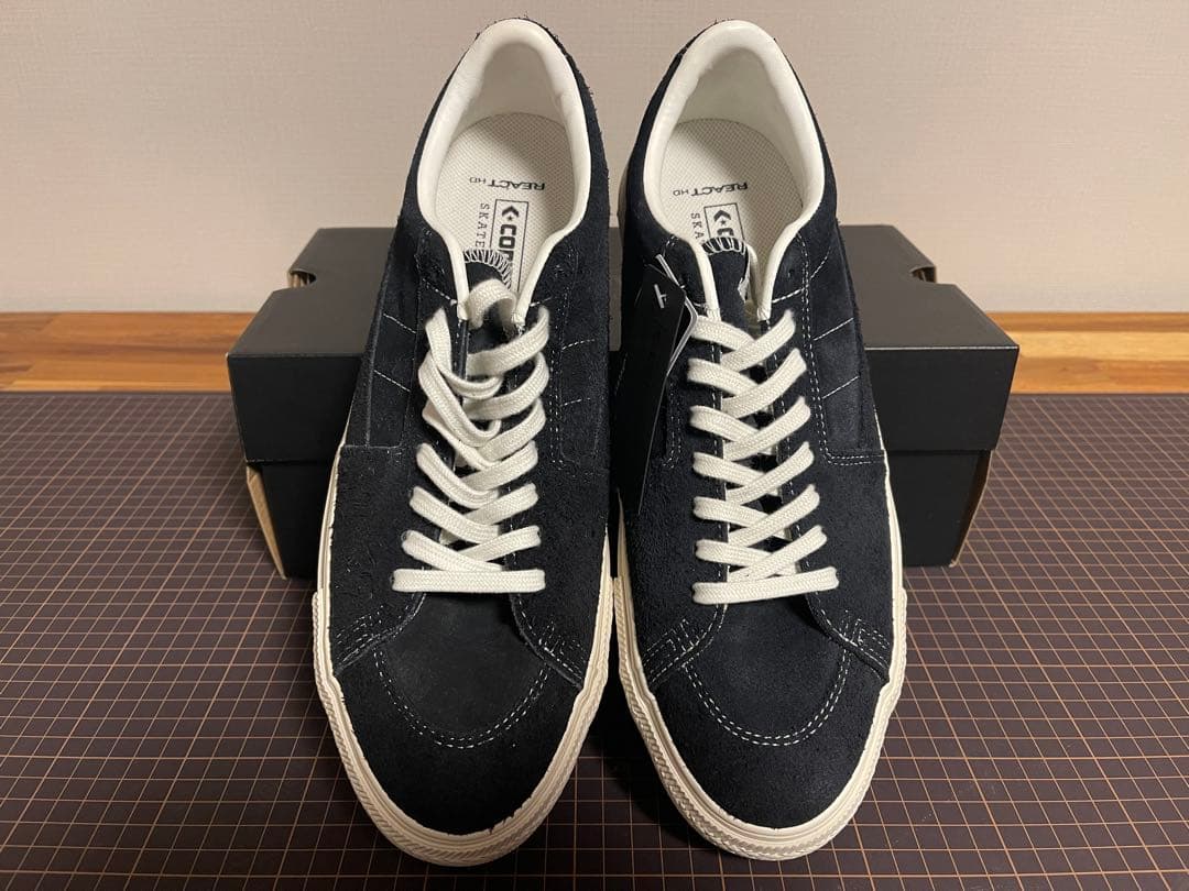 CONVERSEコンバースSKATESTAR SK OXスエードブラック27.5