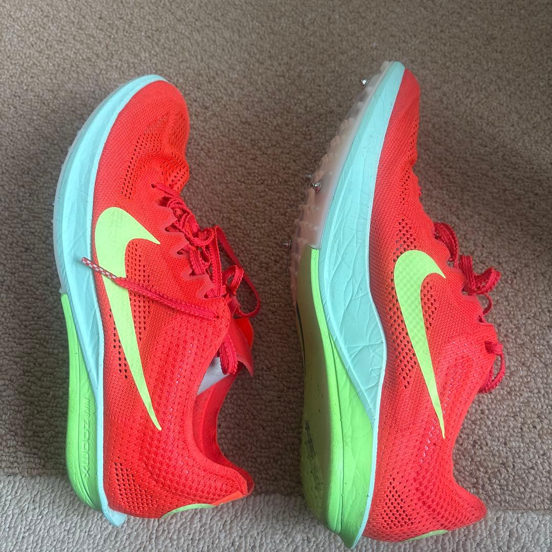 Nike スパイクシューズ オレンジ/ライムグリーン
