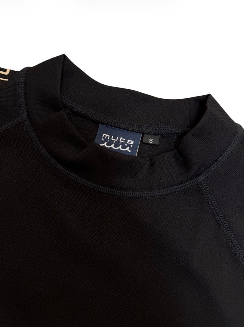 【極美品】muta MARINE ムータマリン モックネック ロンT ブラック