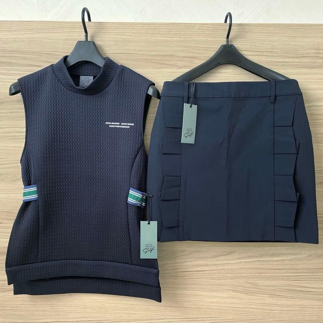 新品★40,150円 ユナイテッドアローズゴルフ セットアップ ネイビー M