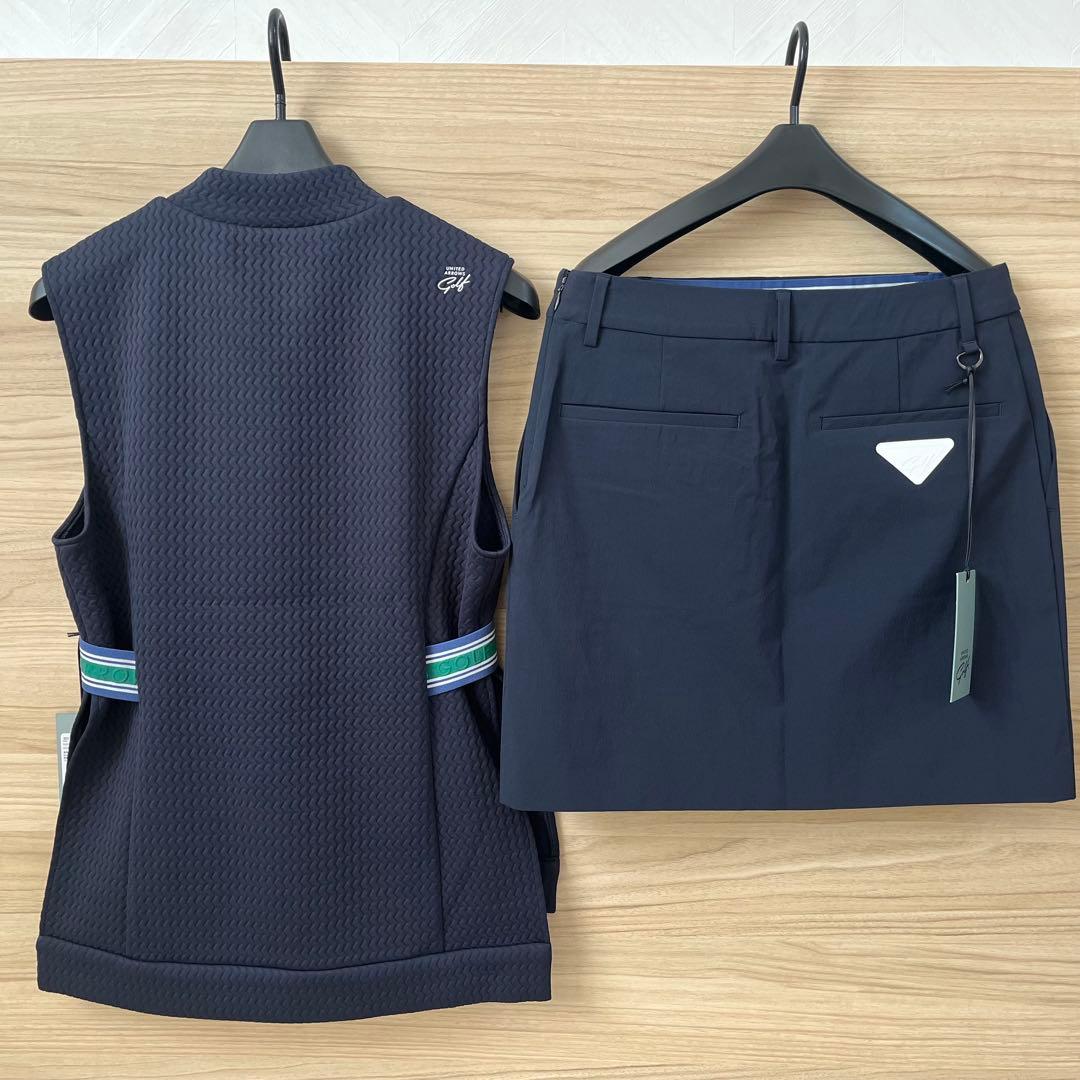 新品★40,150円 ユナイテッドアローズゴルフ セットアップ ネイビー M