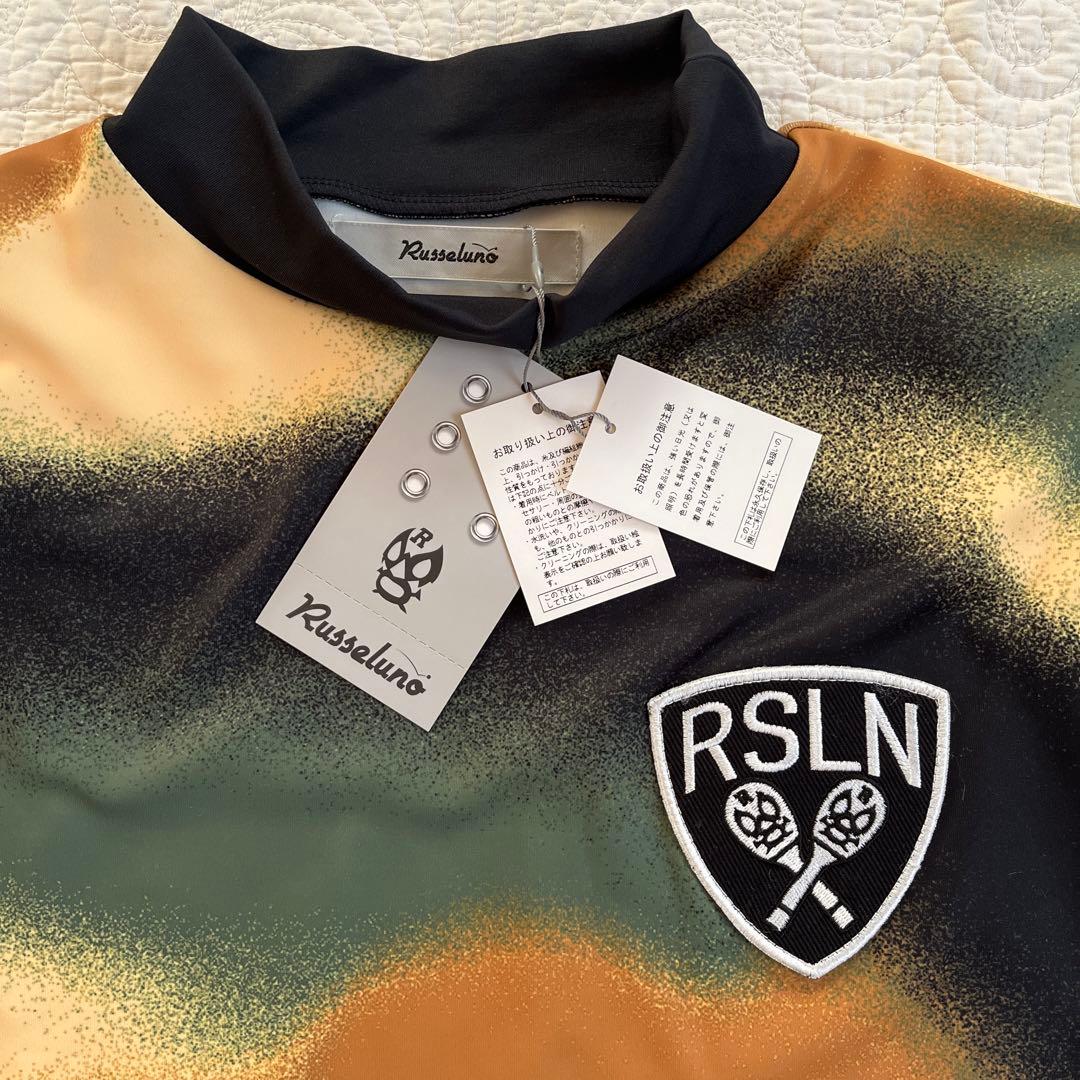 新品タグ付　ラッセルノRusseluno ゴルフウェアーハイネックポリエステル暖