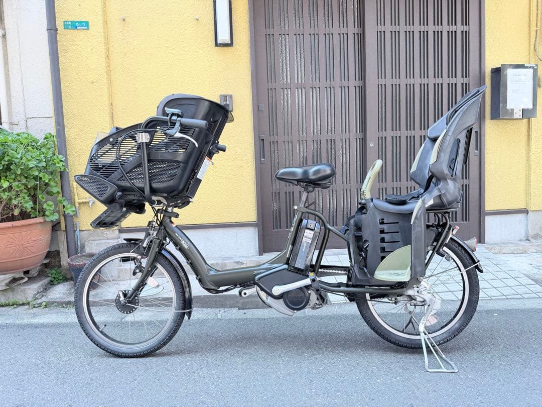 子供乗せ　ヤマハ　3人　電動アシスト自転車 チャイルドシート付き