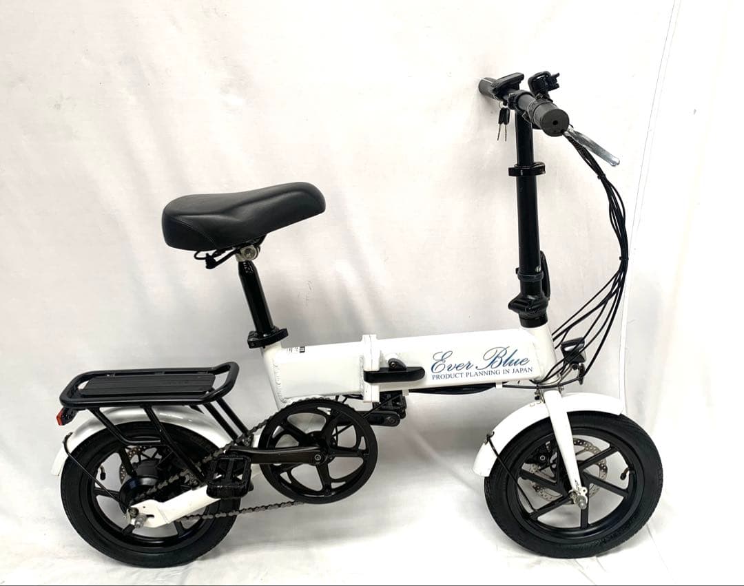 送料無料 Ever Blue ディスク 折り畳みアシスト電動自転車 動作確認済
