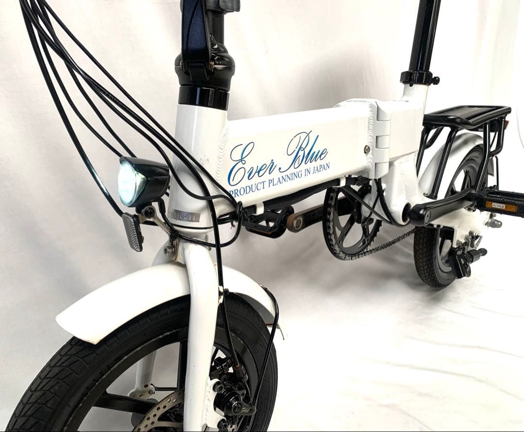 送料無料 Ever Blue ディスク 折り畳みアシスト電動自転車 動作確認済