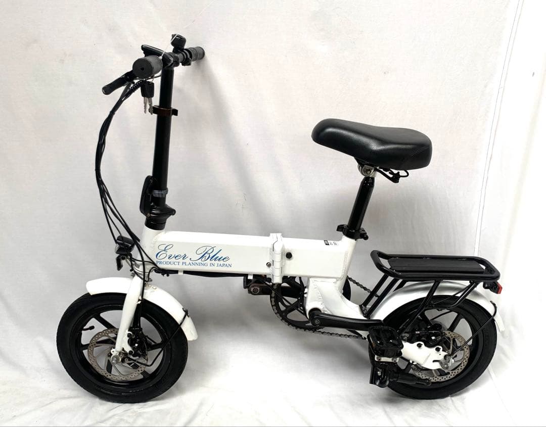 送料無料 Ever Blue ディスク 折り畳みアシスト電動自転車 動作確認済