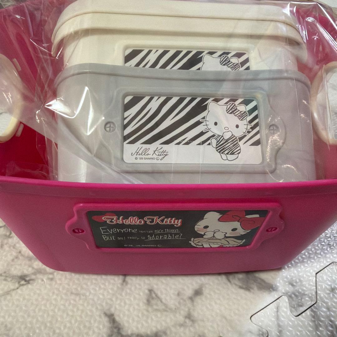 キティ　やわらかミニバケツ　収納