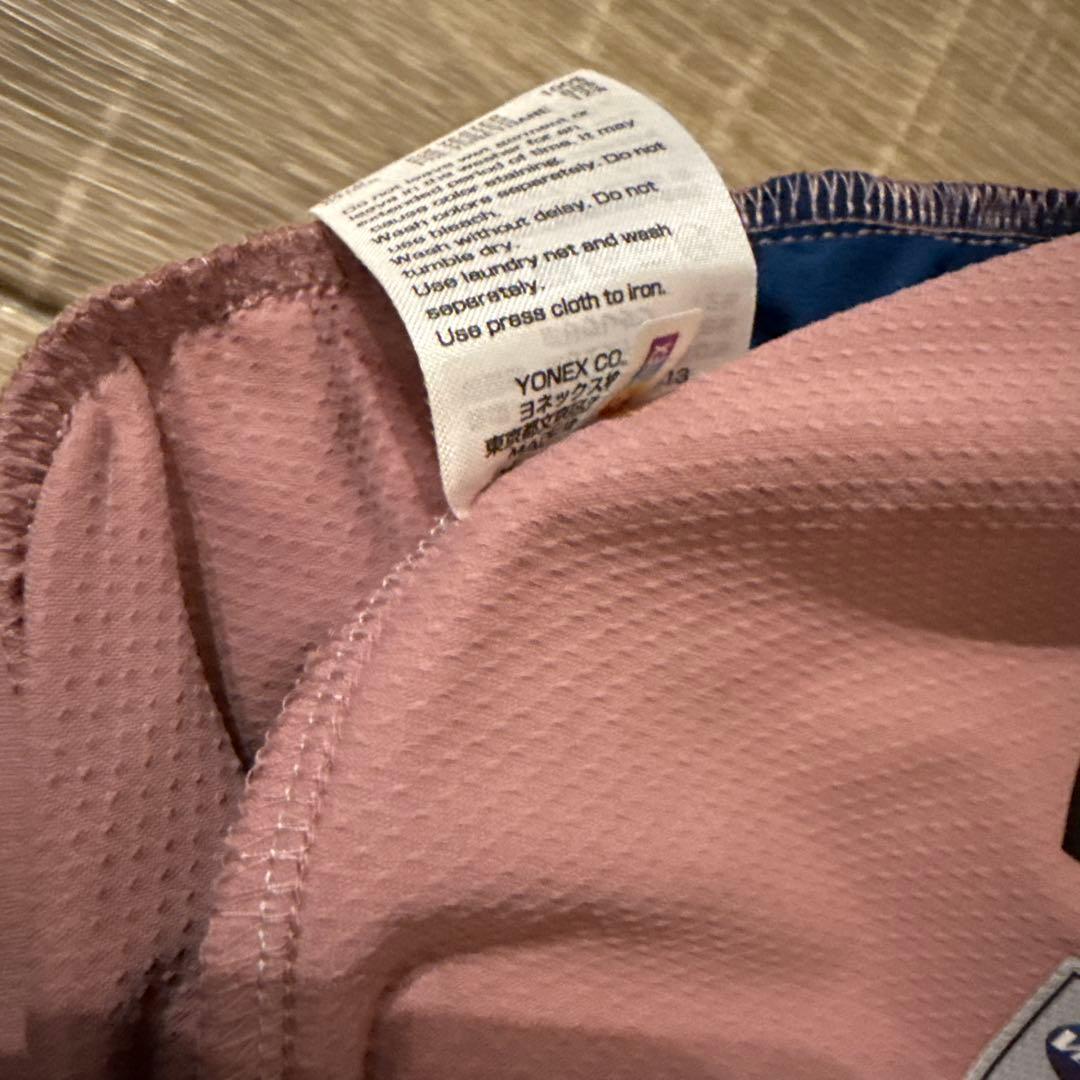 新品　YONEX ユニ　M ピンク ネイビー ハーフパンツ