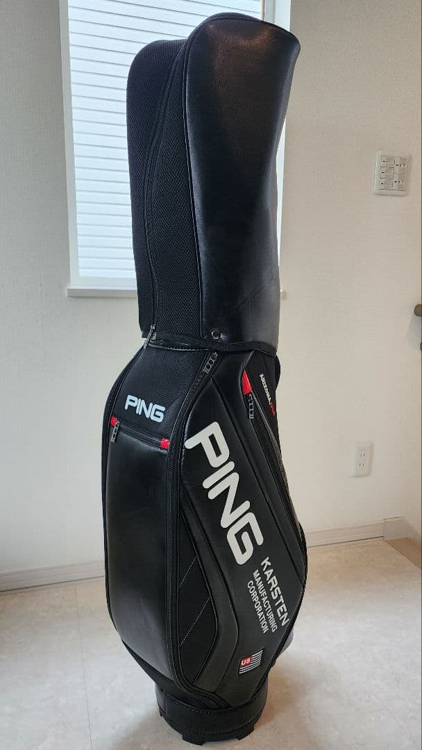 PING キャディバッグ メンズ　CB-U2305 PUスポーツ ブラック