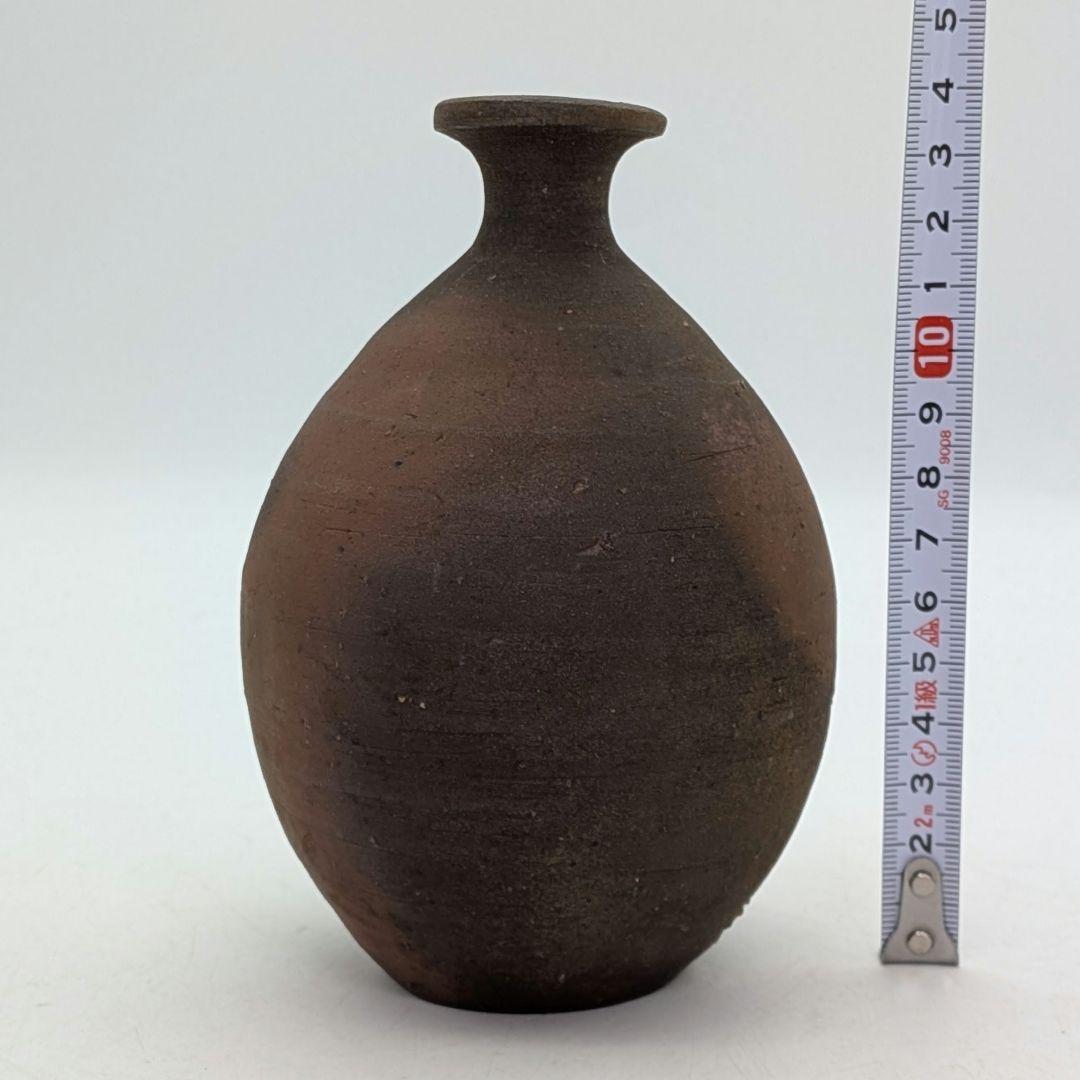 人間国宝 藤原啓 備前焼 徳利 敬介識箱共布栞 とっくり 酒器 食器 容器 在銘