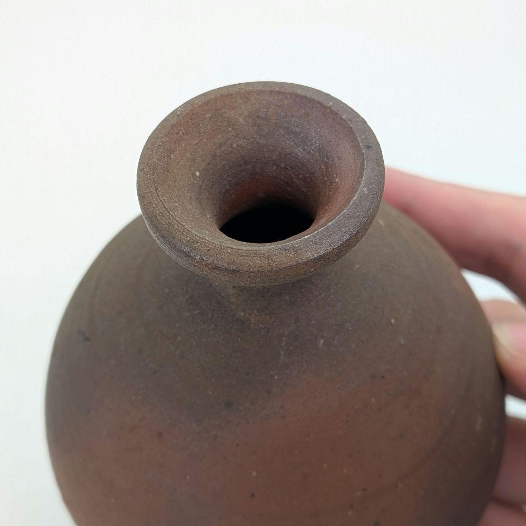 人間国宝 藤原啓 備前焼 徳利 敬介識箱共布栞 とっくり 酒器 食器 容器 在銘