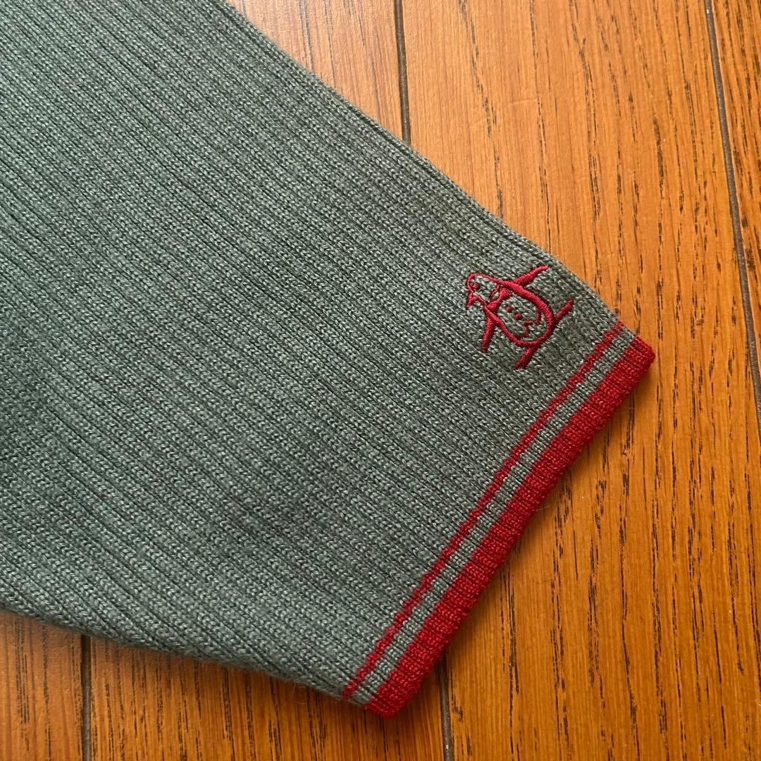 【美品】Munsingwear マンシングウェア 半袖リブニット