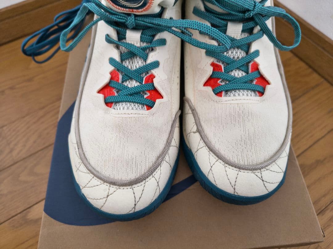 アンプレアルス3　asics バスケットボールシューズ ホワイト/ターコイズ