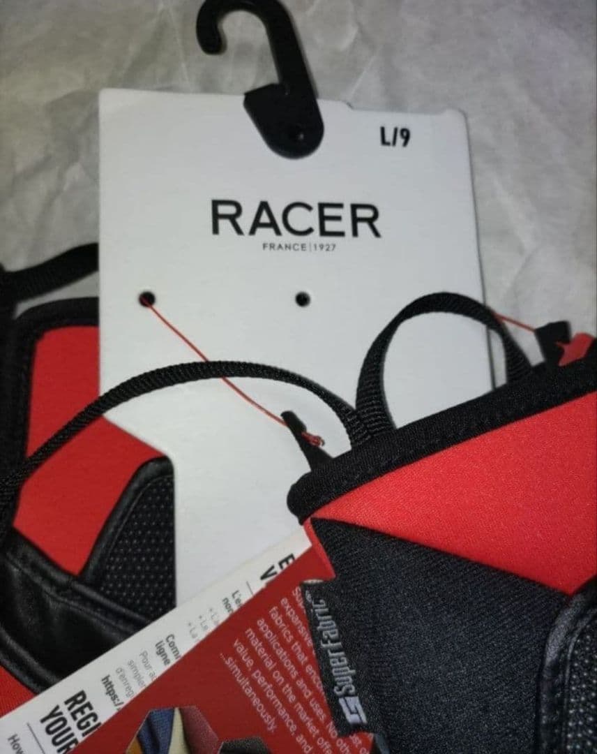 a 新品タグ付き RACER レーサー レーシング グラブ サイズ L