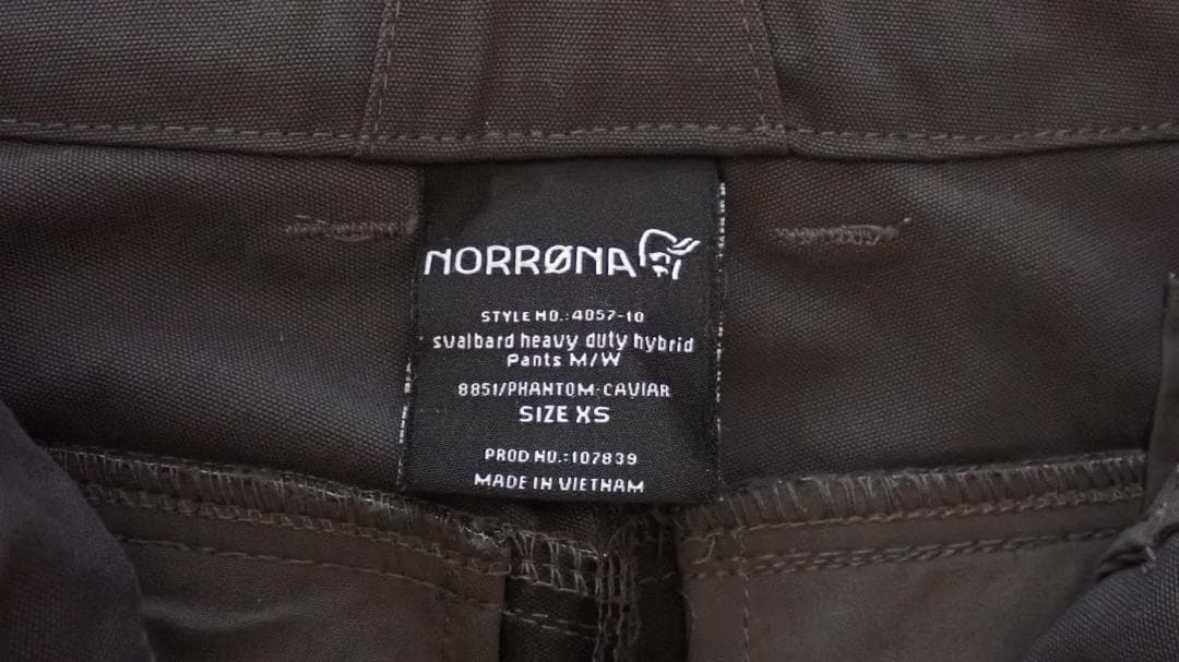 NORRONA Svalbard heavy duty pants XSサイズ