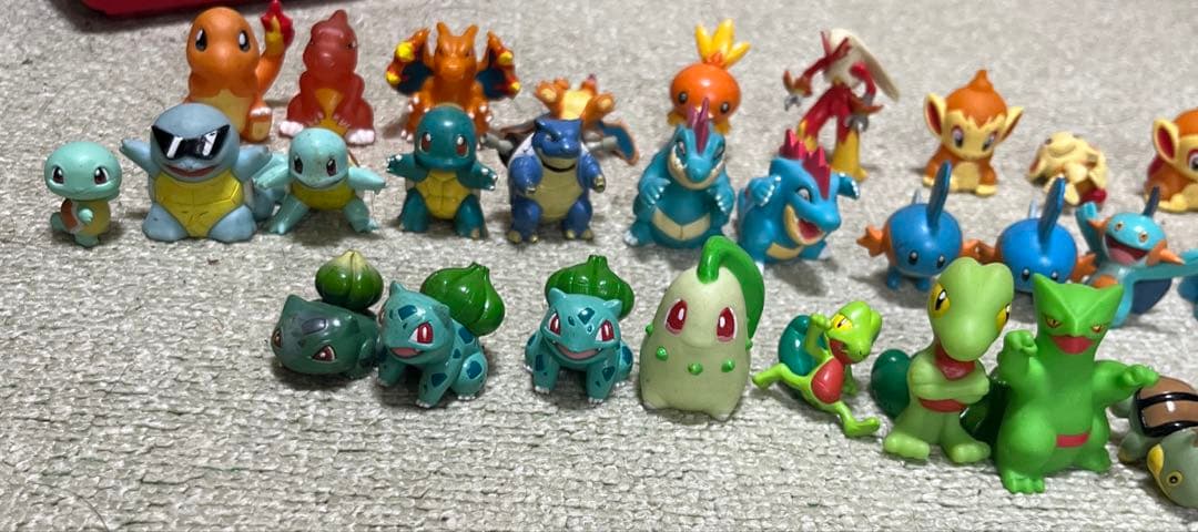 ポケモン【モンコレ】 、ソフビ指人形、御三家ポケモンのみフィギュア 40体セット