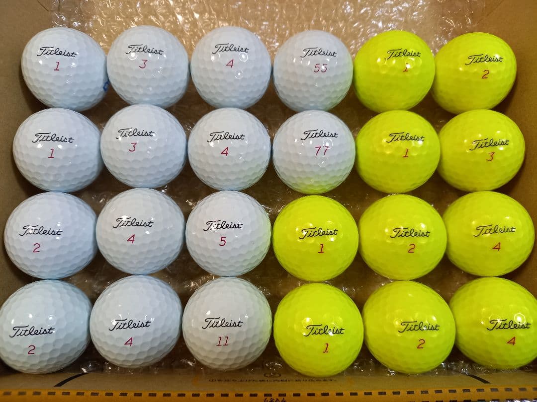 美品タイトリスト 2023年 PRO V1X ロストボール24球