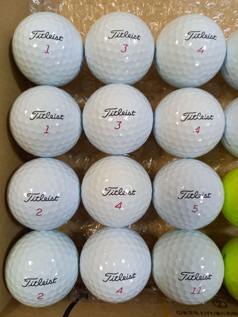 美品タイトリスト 2023年 PRO V1X ロストボール24球