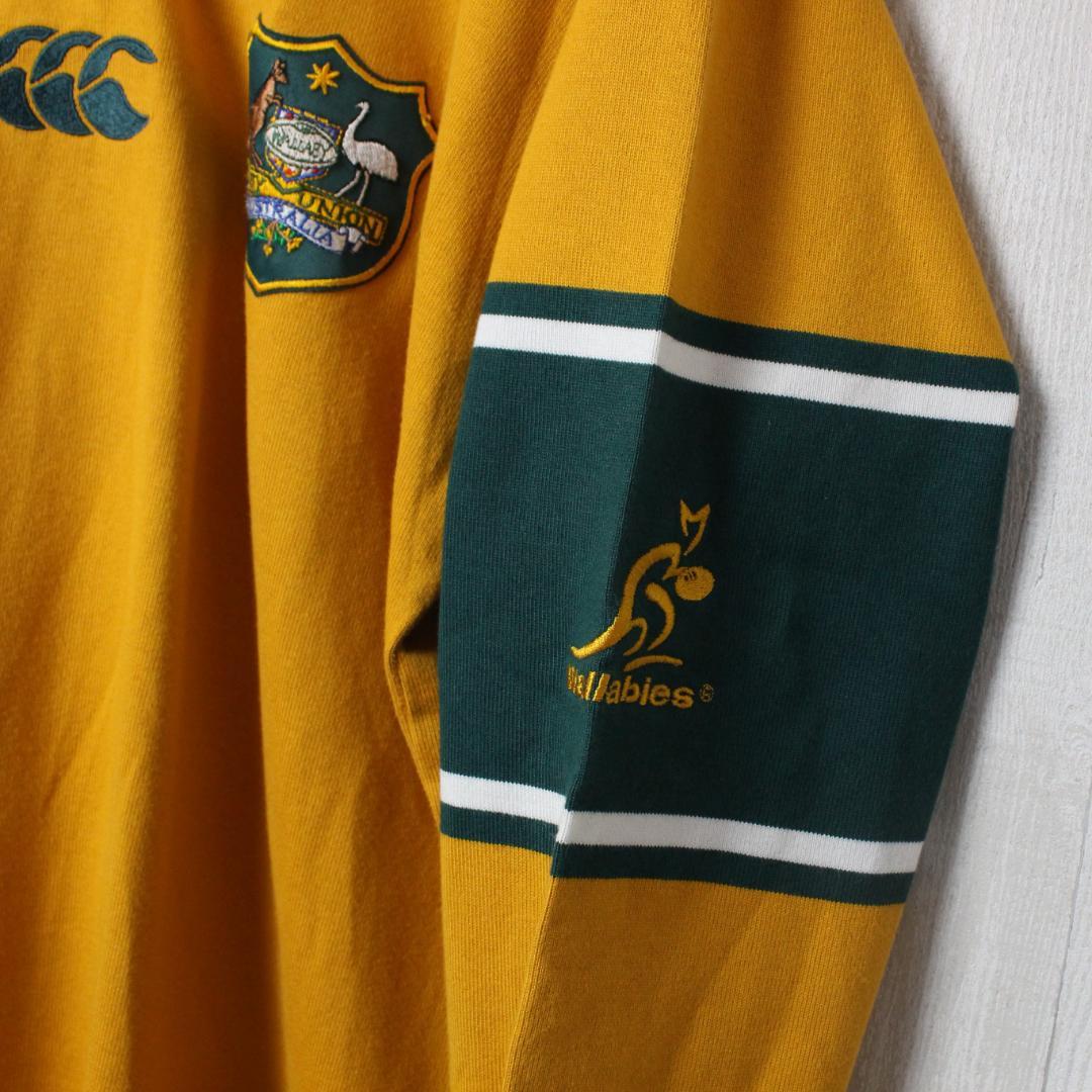 【美品】カンタベリー ラガーシャツ L相当(S) wallabies 2003