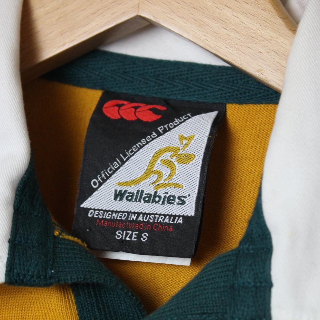 【美品】カンタベリー ラガーシャツ L相当(S) wallabies 2003